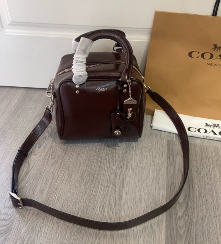 COACH Cube Rogue Bag 20 Shoulder Bag Maple CBH04 Outlet NEW