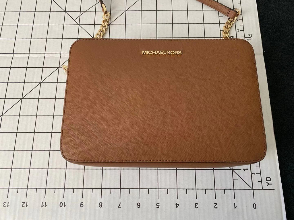 Michael Kors Jet Set Large East West Crossbody Signature Leather Bag Handbag