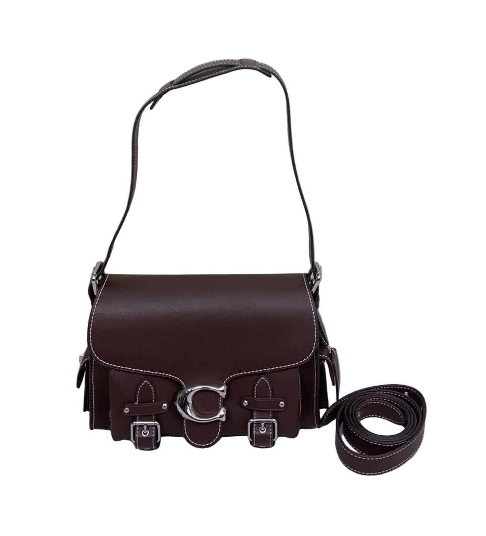 COACH Cargo Soft Tabby  Leather Shoulder Bag  Maple CT721 Outlet NEW