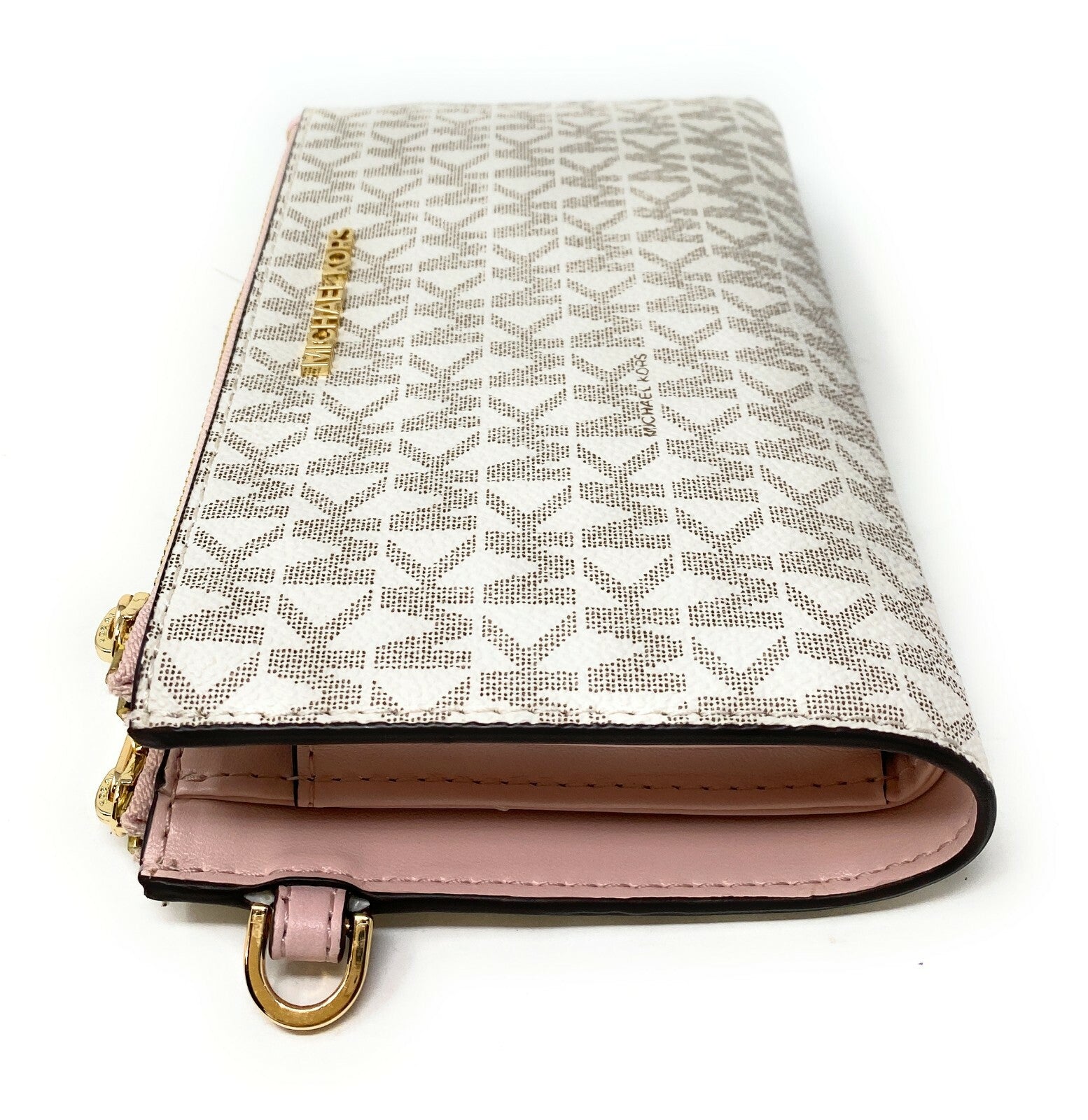 Michael Kors MK Jet Set Travel Double Zip Phone Wristlet Wallet