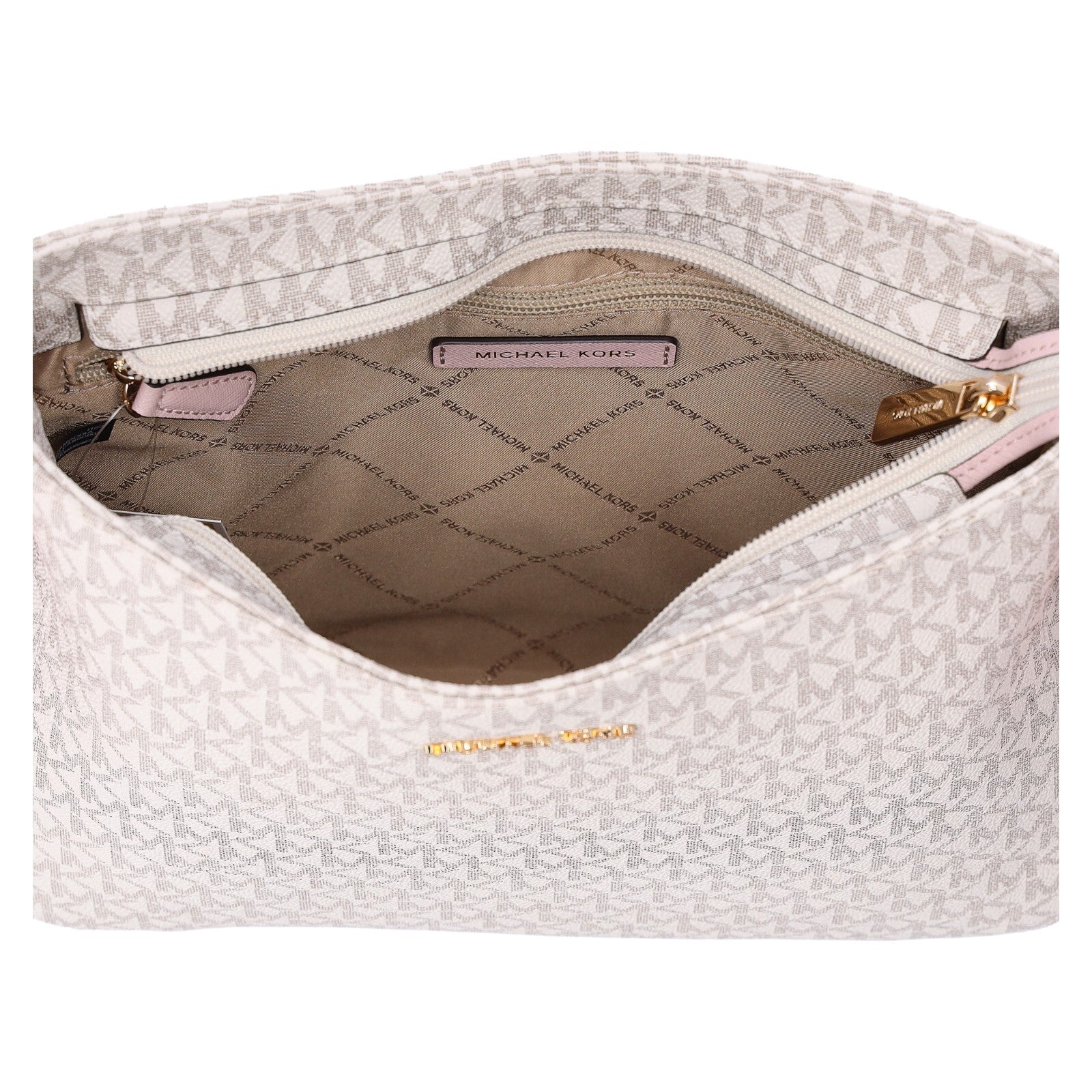 Michael Kors Jet Set Large Messenger Bag Crossbody MK Signature