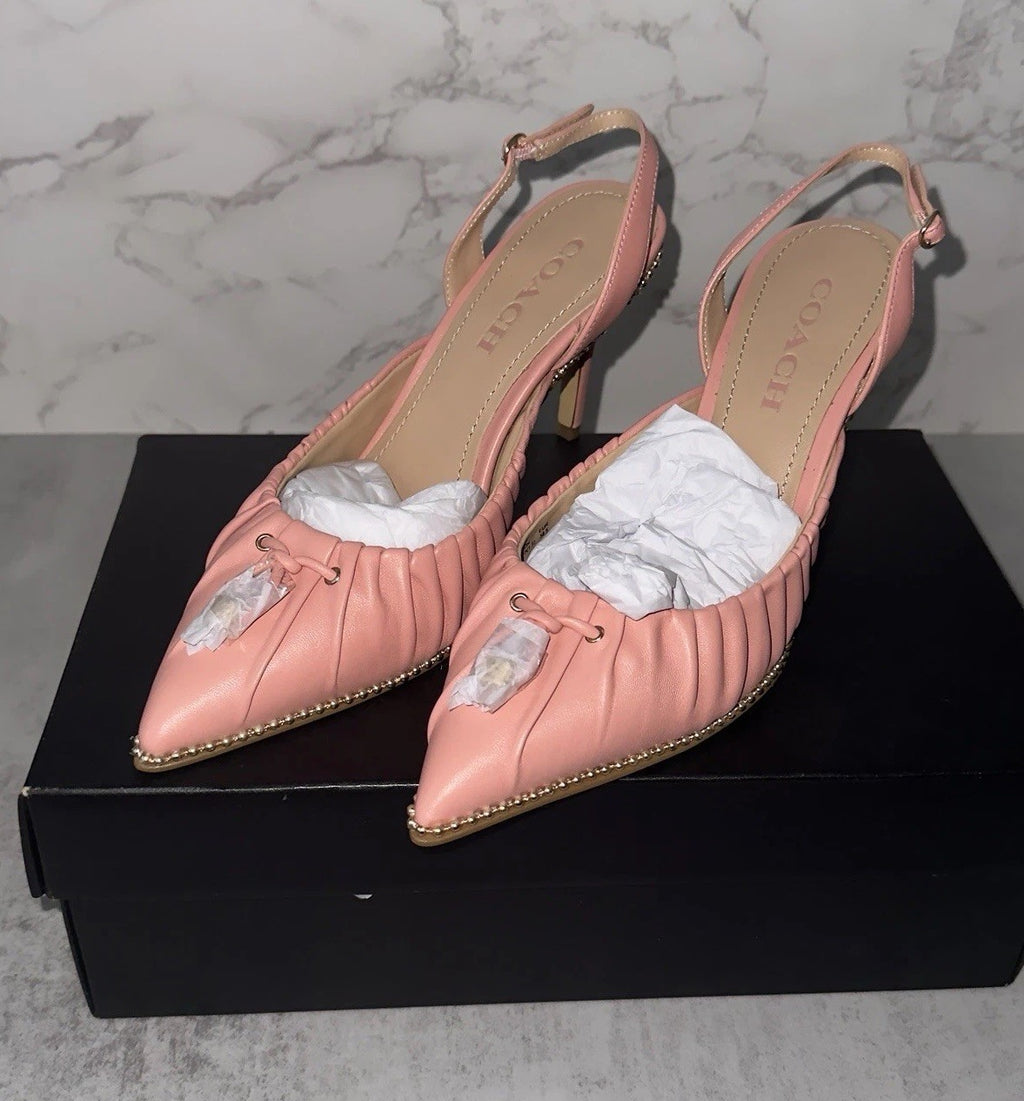 COACH Candy Pink Wionna Pump Size 8 B $195 Retail