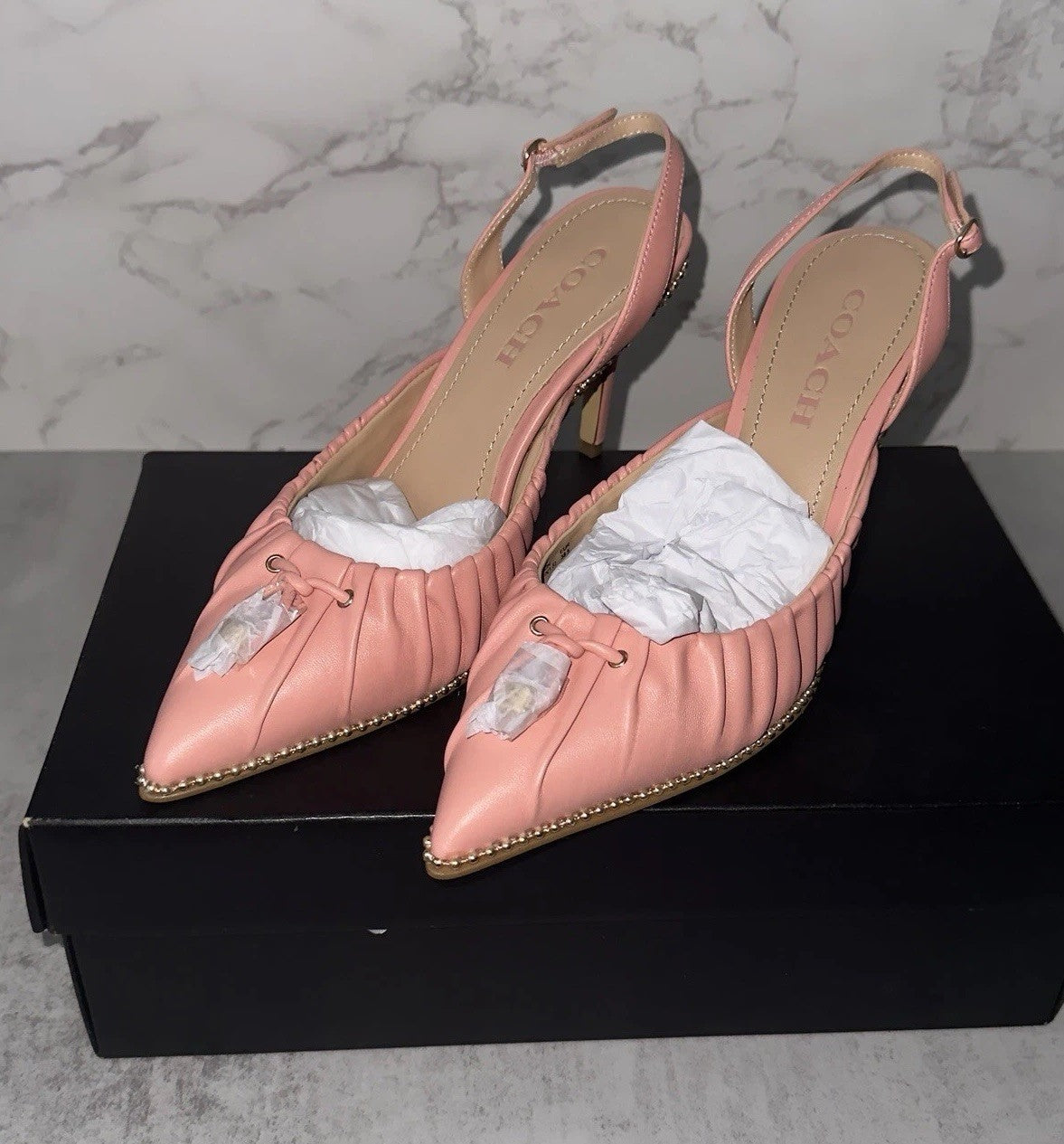 COACH Candy Pink Wionna Pump Size 8 B $195 Retail