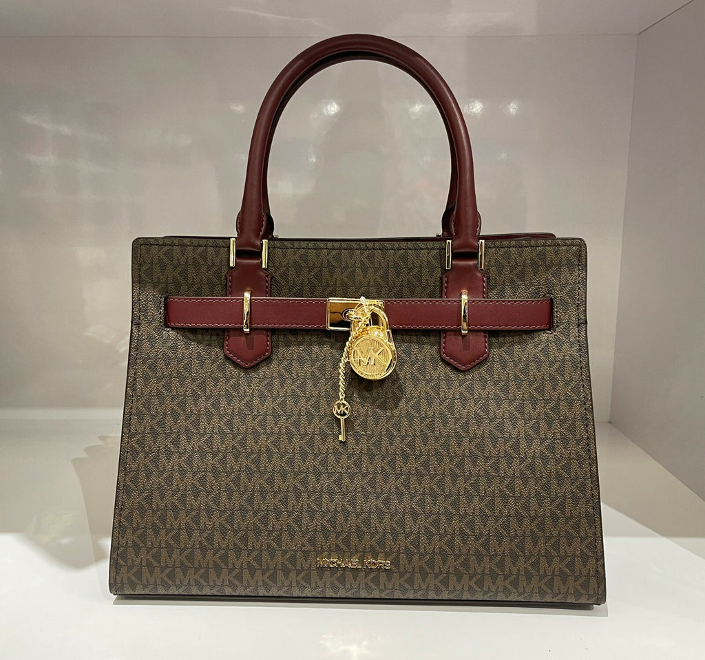MICHAEL KORS HAMILTON MEDIUM SATCHEL SHOULDER CROSSBODY BAG