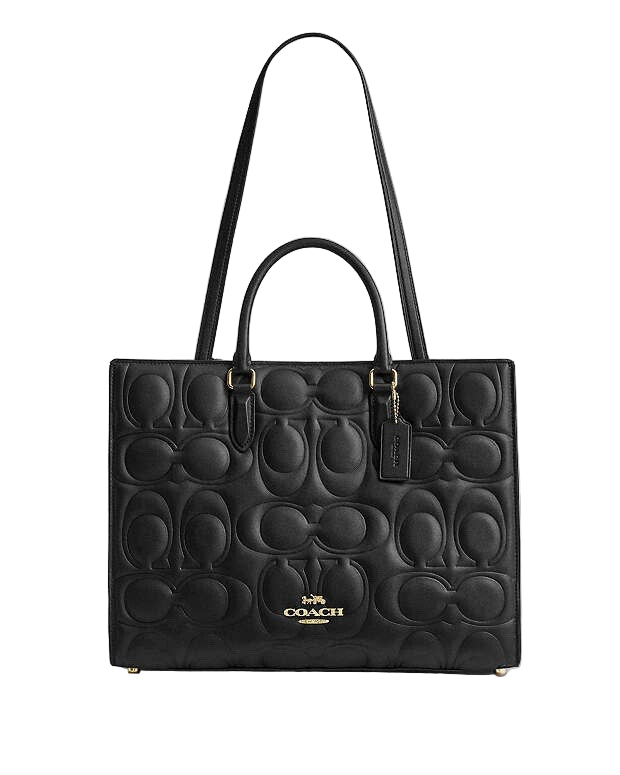 NWT Coach Maggie Tote Bag In Blocked Signature Leather CY672 New