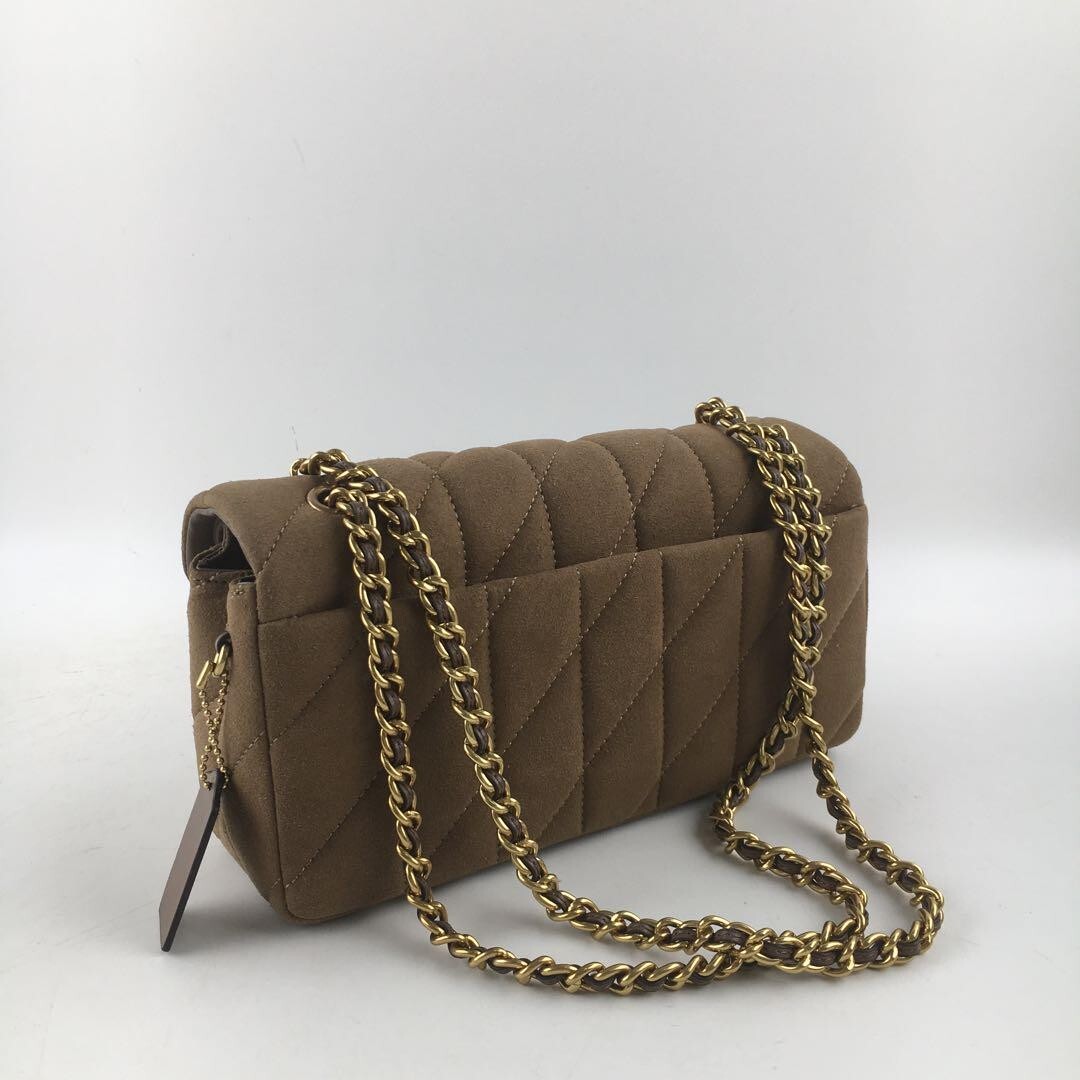 COACH  Tabby Shoulder Bag 26 With Quilting Suede Brown CW620 Outlet NEW